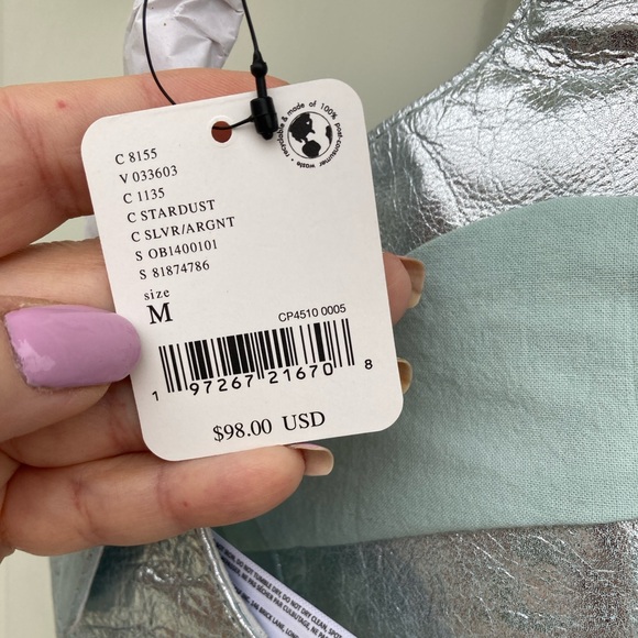 Free People Rebel Leather Harness, Color Stardust, M $98.00 NWT - Picture 10 of 11